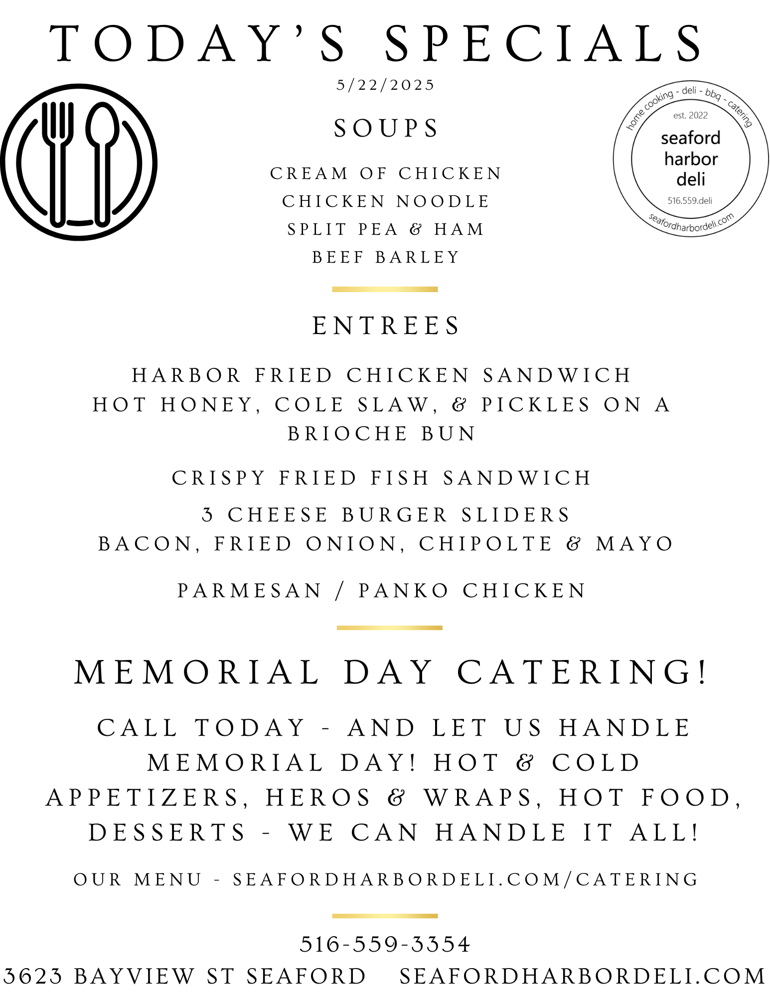 Specials 4/28/25
