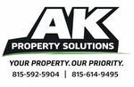ak property solutions logo bradley il lawn care company