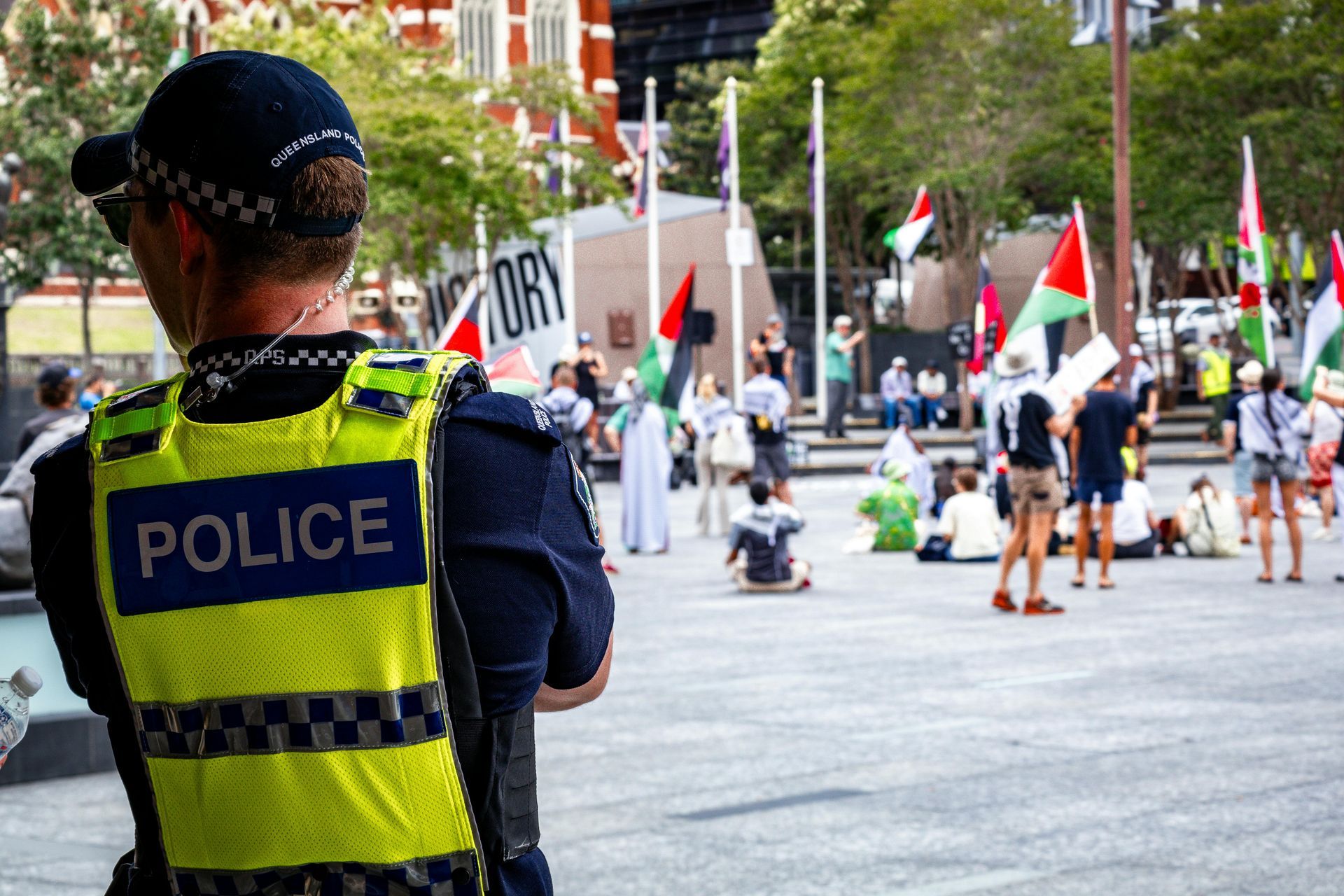 Police monitoring a Protest — Cairns Criminal Lawyers In Palm Cove, QLD