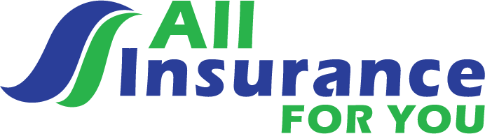 A blue and green logo for all insurance for you