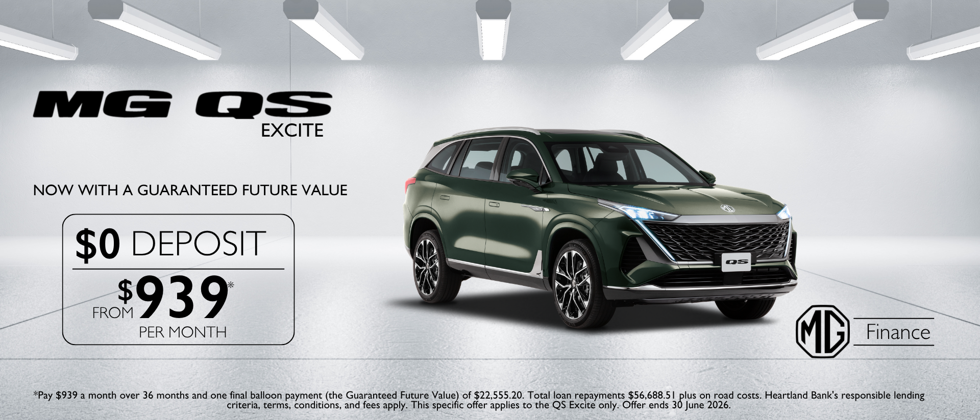 MG 3.9% Finance Across the Range