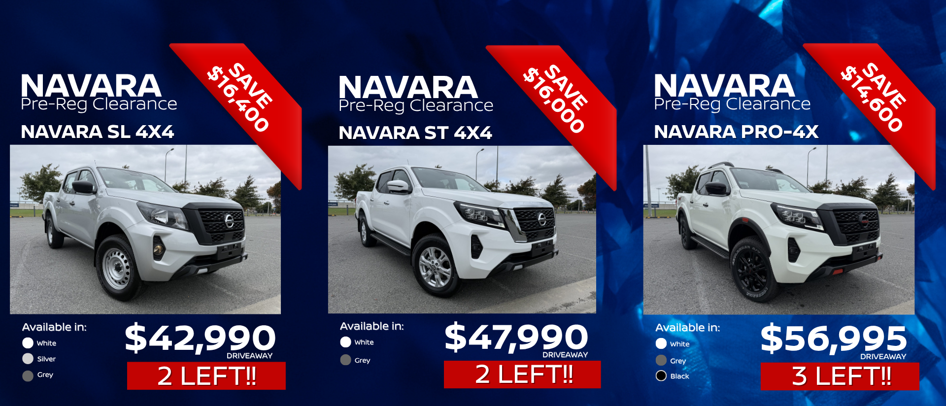 Nissan Navara 4WD Runout – Last Chance at Runout Pricing