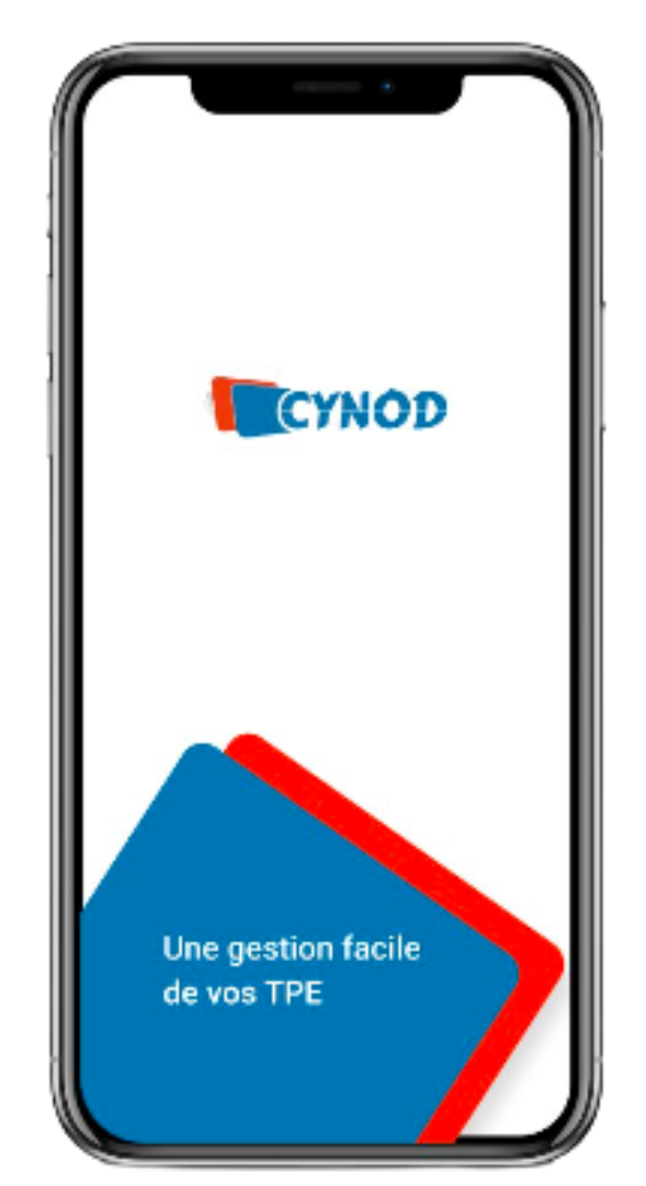 Un téléphone portable avec une application cynod sur l'écran