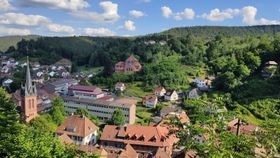 Blick über Elmstein (Ort)