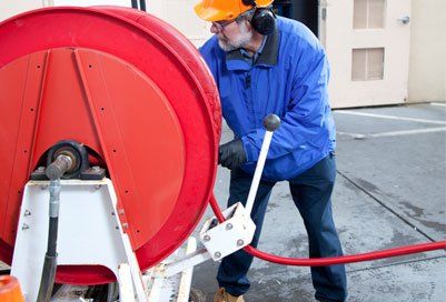 Plumber hydro line jets a pipe — Plumbing in San Jose, CA