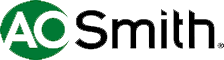 A green and white logo for a company called aosmith