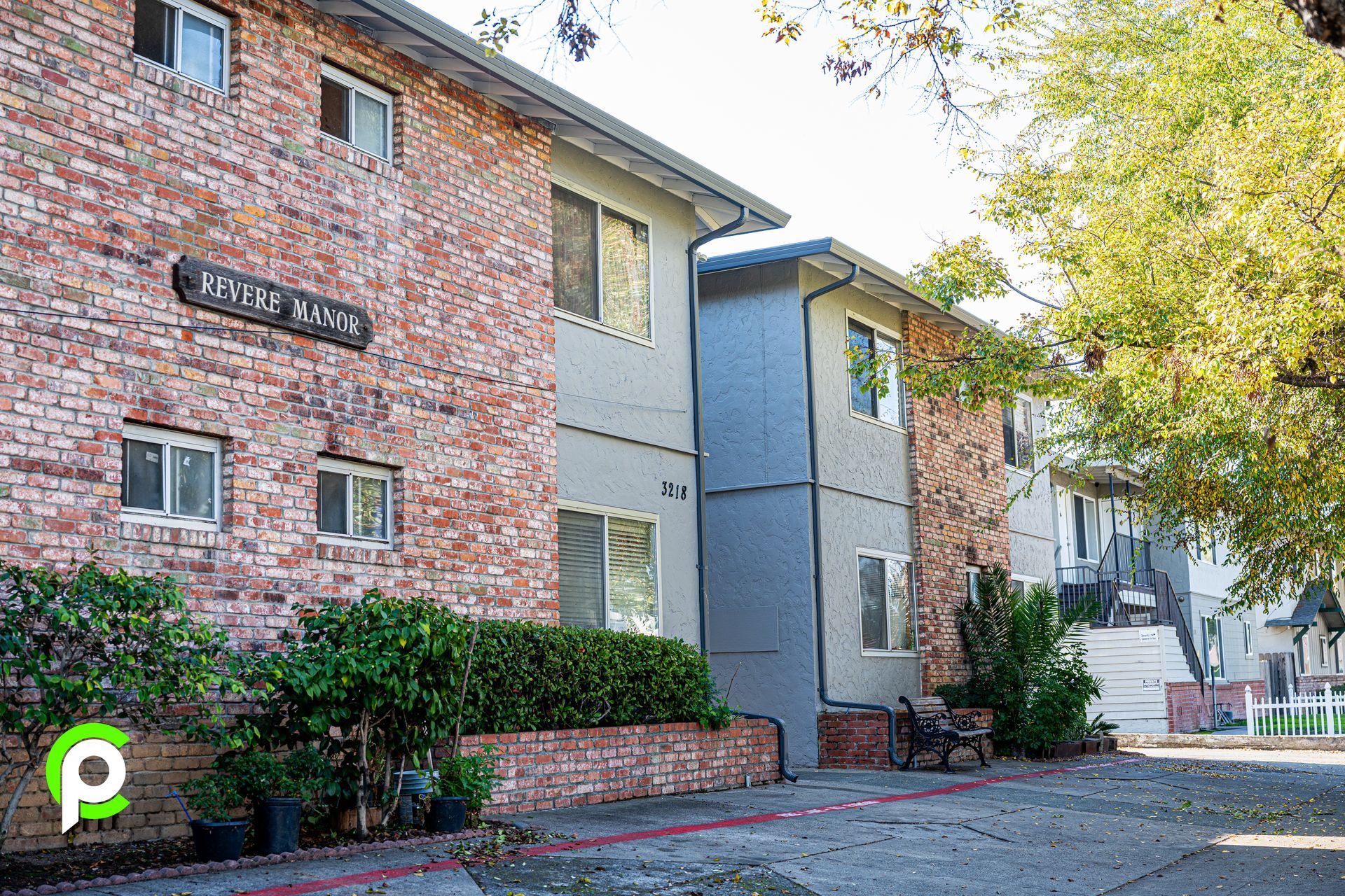 Freshly painted exterior of apartment complex at San Jose by Commercial Painting Inc