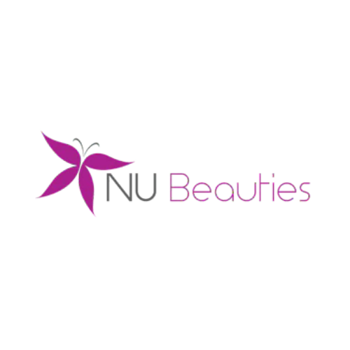 Das Logo von Nu Beauties zeigt einen Schmetterling.