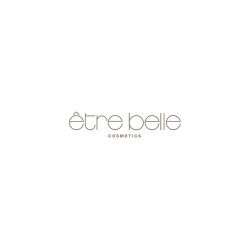Das Logo von être belle cosmetics befindet sich auf einem weißen Hintergrund.
