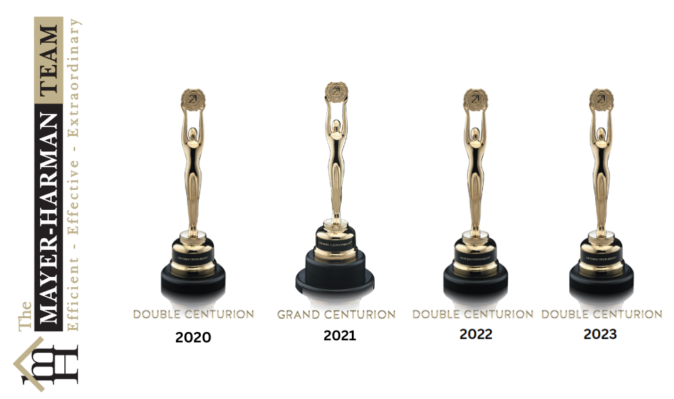 the mayer-harman team awards are shown in a row