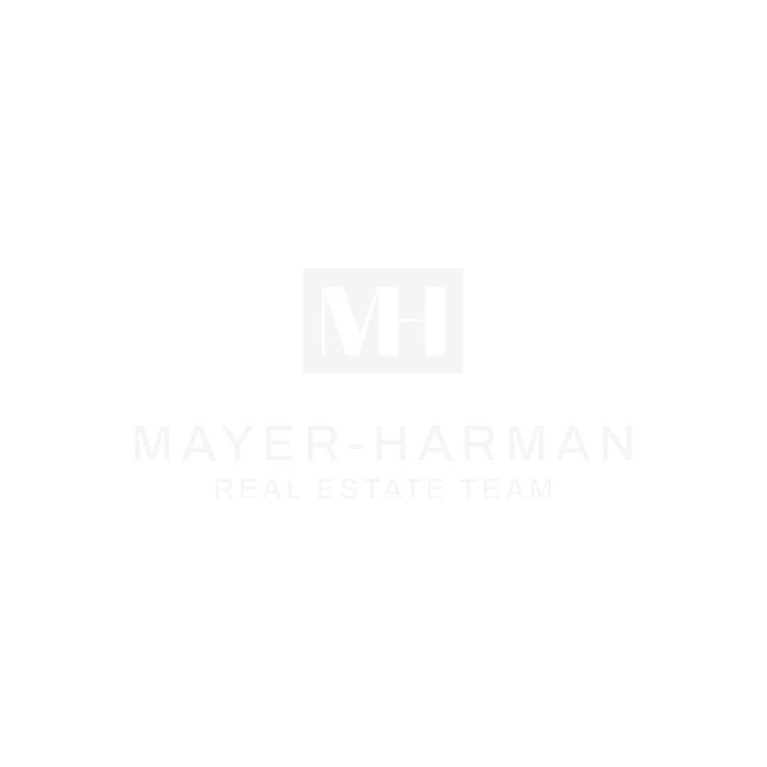 The Mayer Harman Team Logo with black background, white text and MH inside a white box
