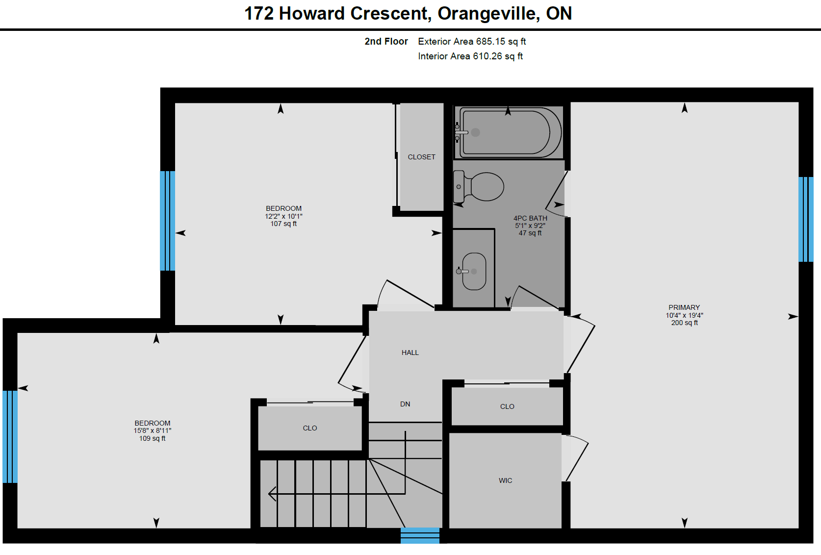 a floor plan of a house in howard crescent