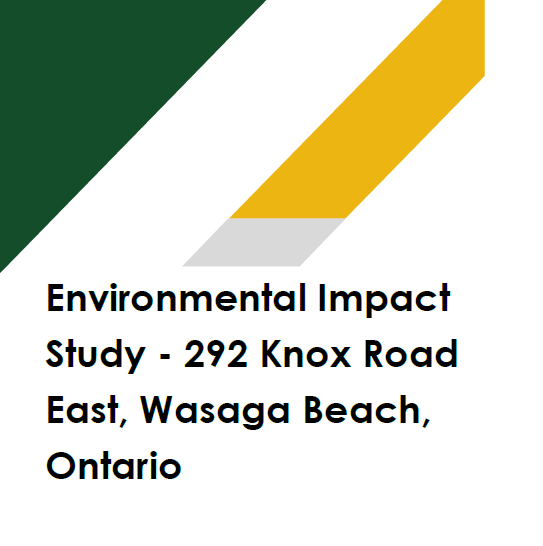 Environmental impact study 292 knox road east wasaga beach ontario