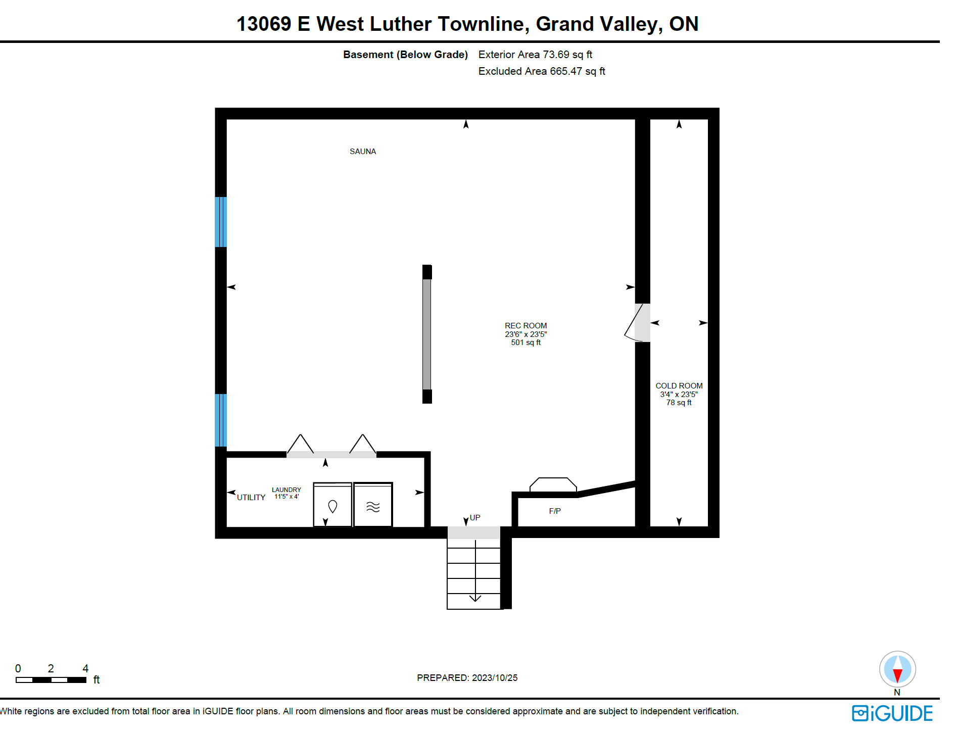 a floor plan of a house in grand valley , ontario