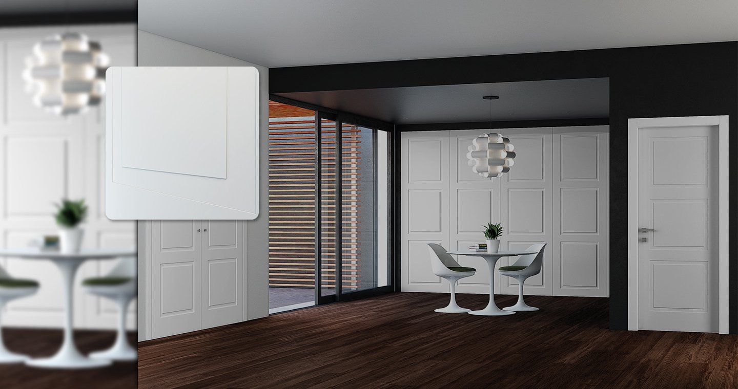 ambiente con porta interna bianca elegante