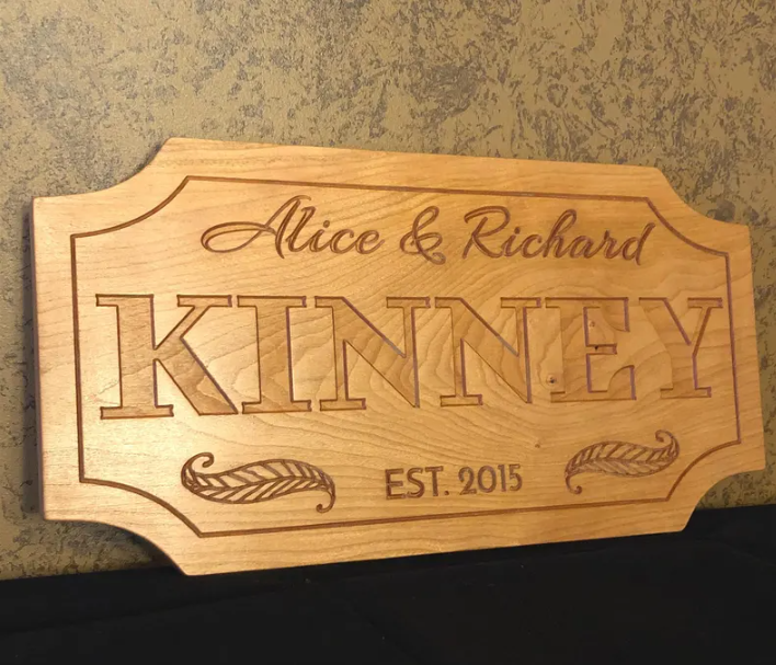 Custom Wooden Wedding Gift Sign