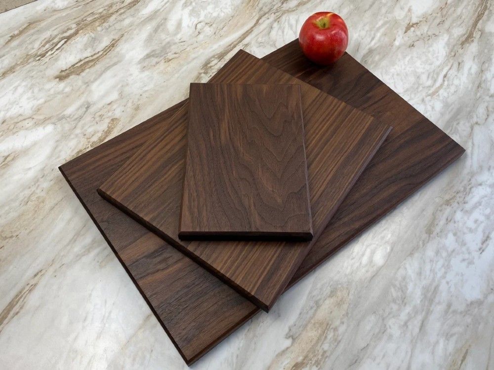 Black Walnut Wood Cutting Board Set