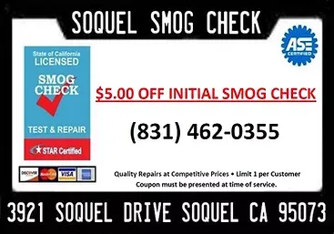 Coupon 1 — Soquel, CA — Smog Check
