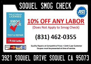 Coupon 4 — Soquel, CA — Smog Check