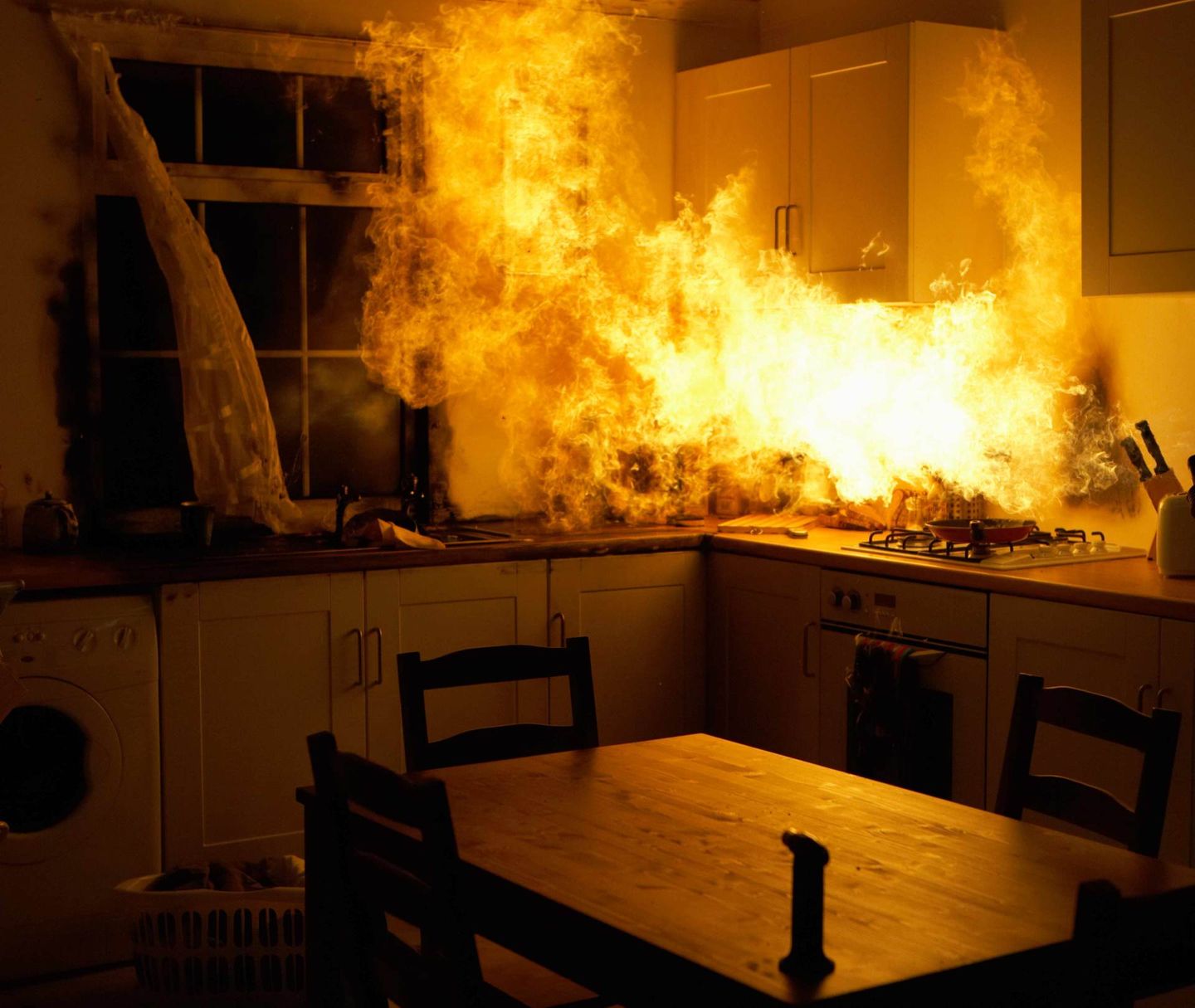 Fire Raging in Kitchen — Benton, KY — Premier Disaster Restoration