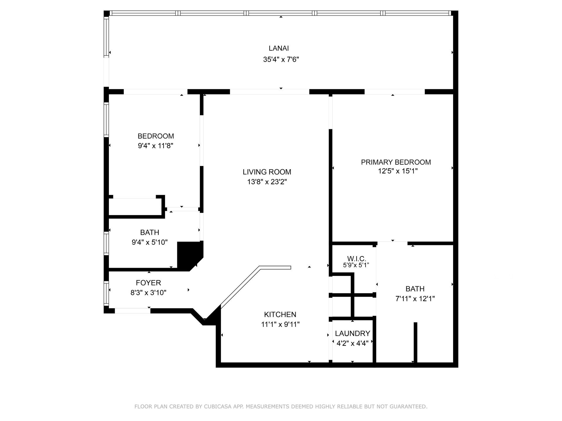 A black and white floor plan of a house.