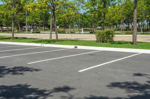 swept parking lot in Fayetteville, NC