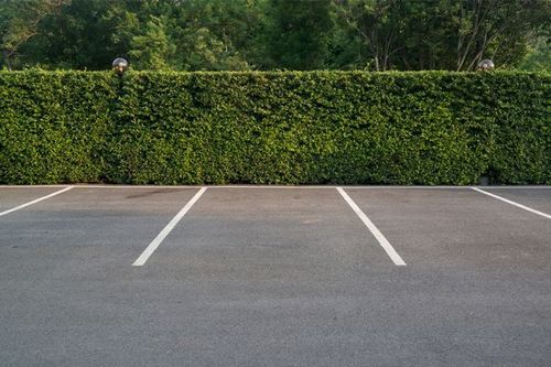 Empty parking lot in Fayetteville, NC
