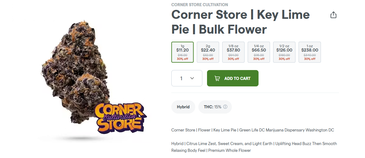 Corner Store | Key Lime Pie | Bulk Flower