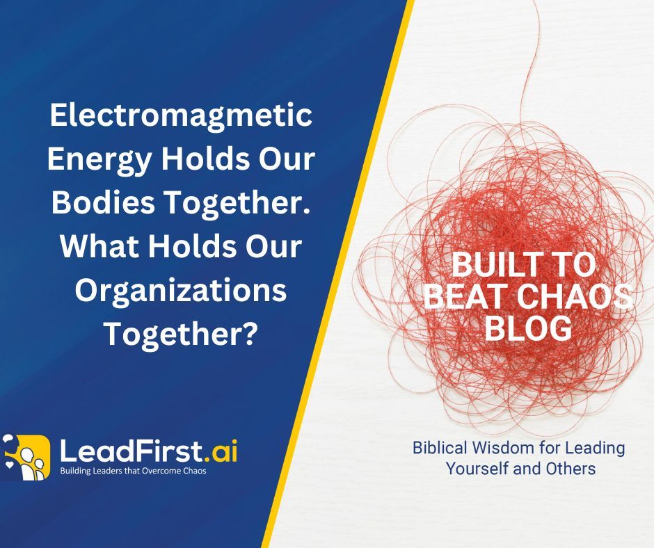 Electromagnetic Energy Holds Our Bodies Together, What Holds Our Organizations Together?