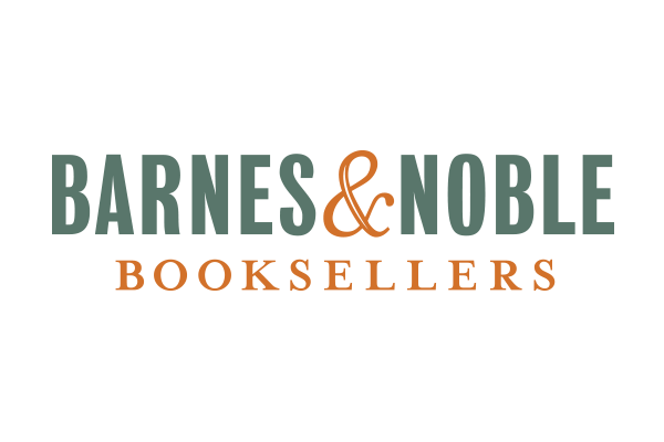 a green and orange logo for barnes & noble booksellers