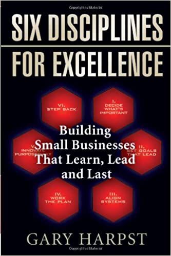 a book titled six disciplines for excellence by gary harpst