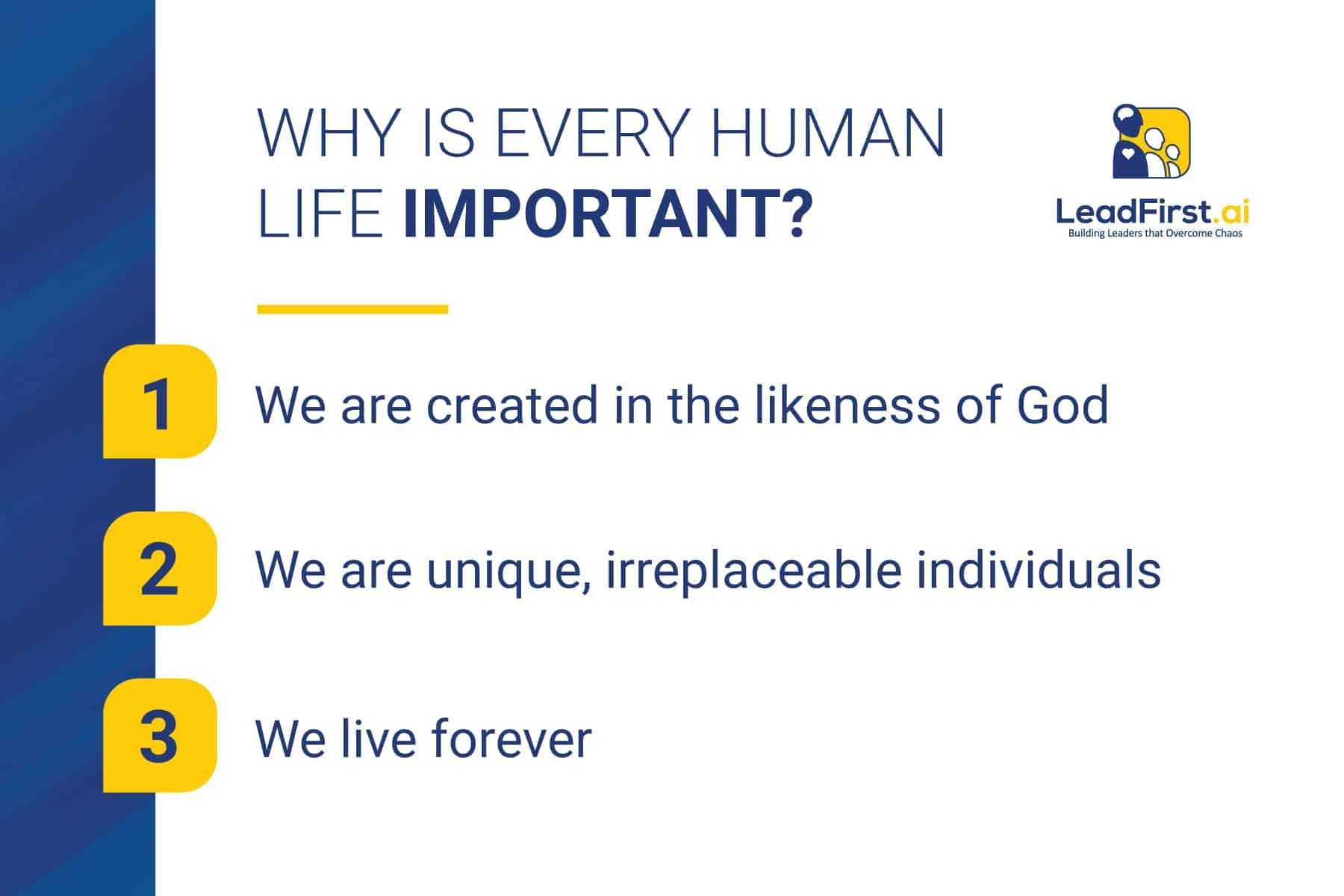 every life is important