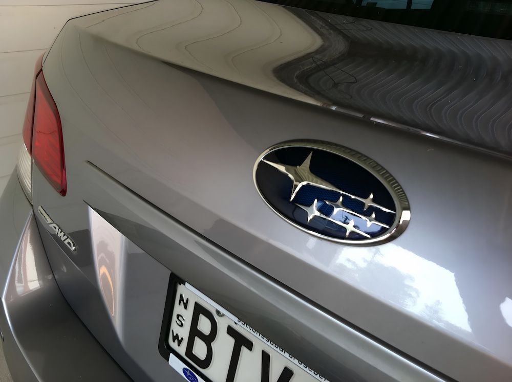 Silver Subaru With a License Plate — Rapid Auto Dent In West Gosford, NSW