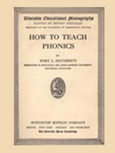 The cover of a book titled how to teach phonics