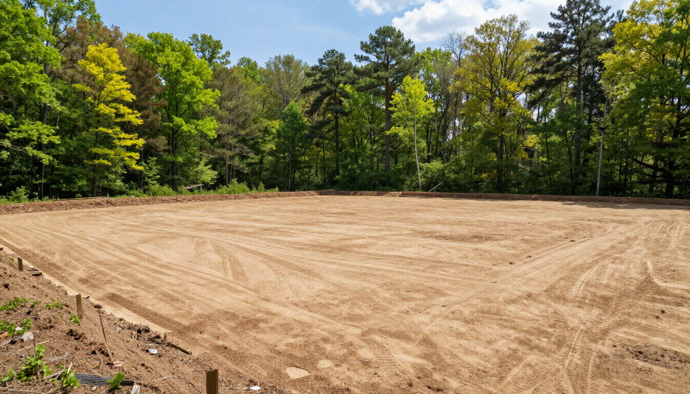 Level land ready for building