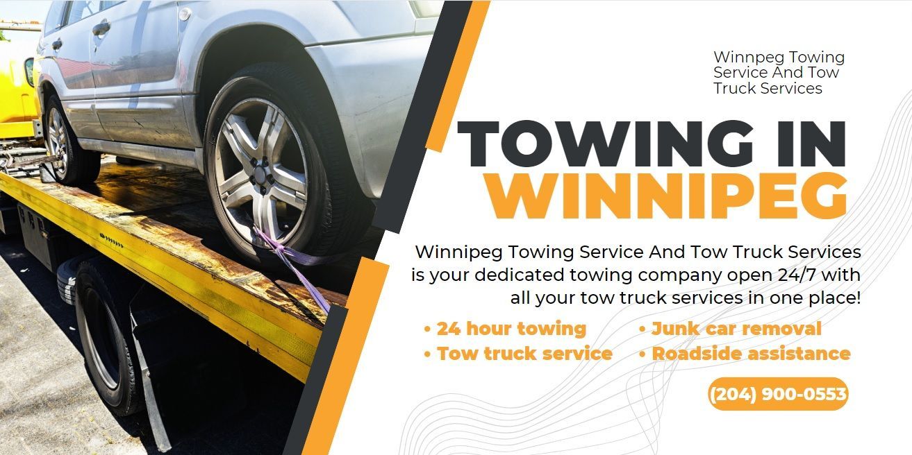 service and contact details poster for Winnipeg Towing And Tow Truck Services