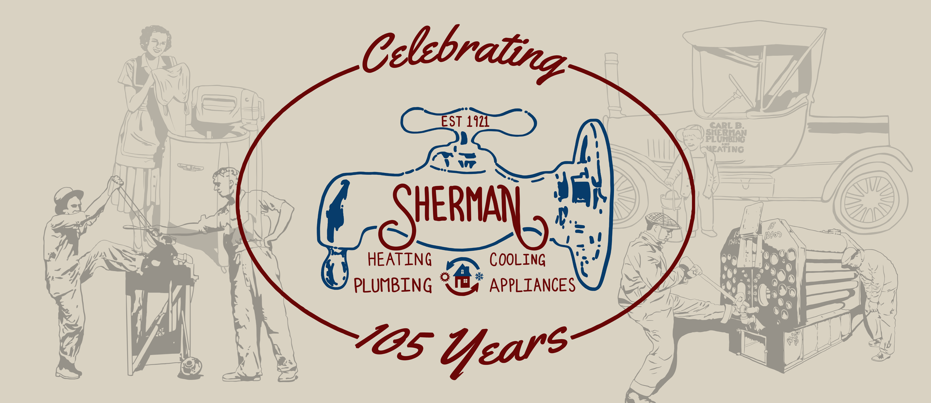 Sherman Plumbing & Heating  Logo