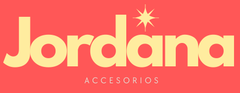 “Jordana” en letras doradas con una estrella y “Accesorios” en texto rosa.