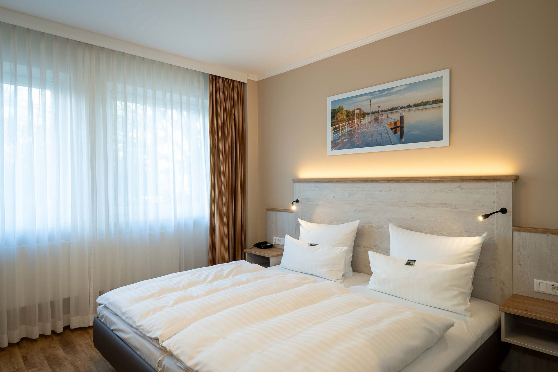 Komfortable Doppelzimmer im Boutique Hotel Rosengarten Hamburg im Alstertal