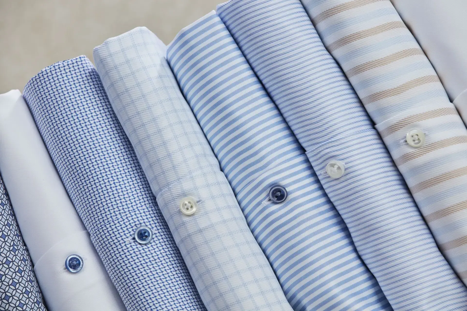 Blå Stenströms business skjorter herre