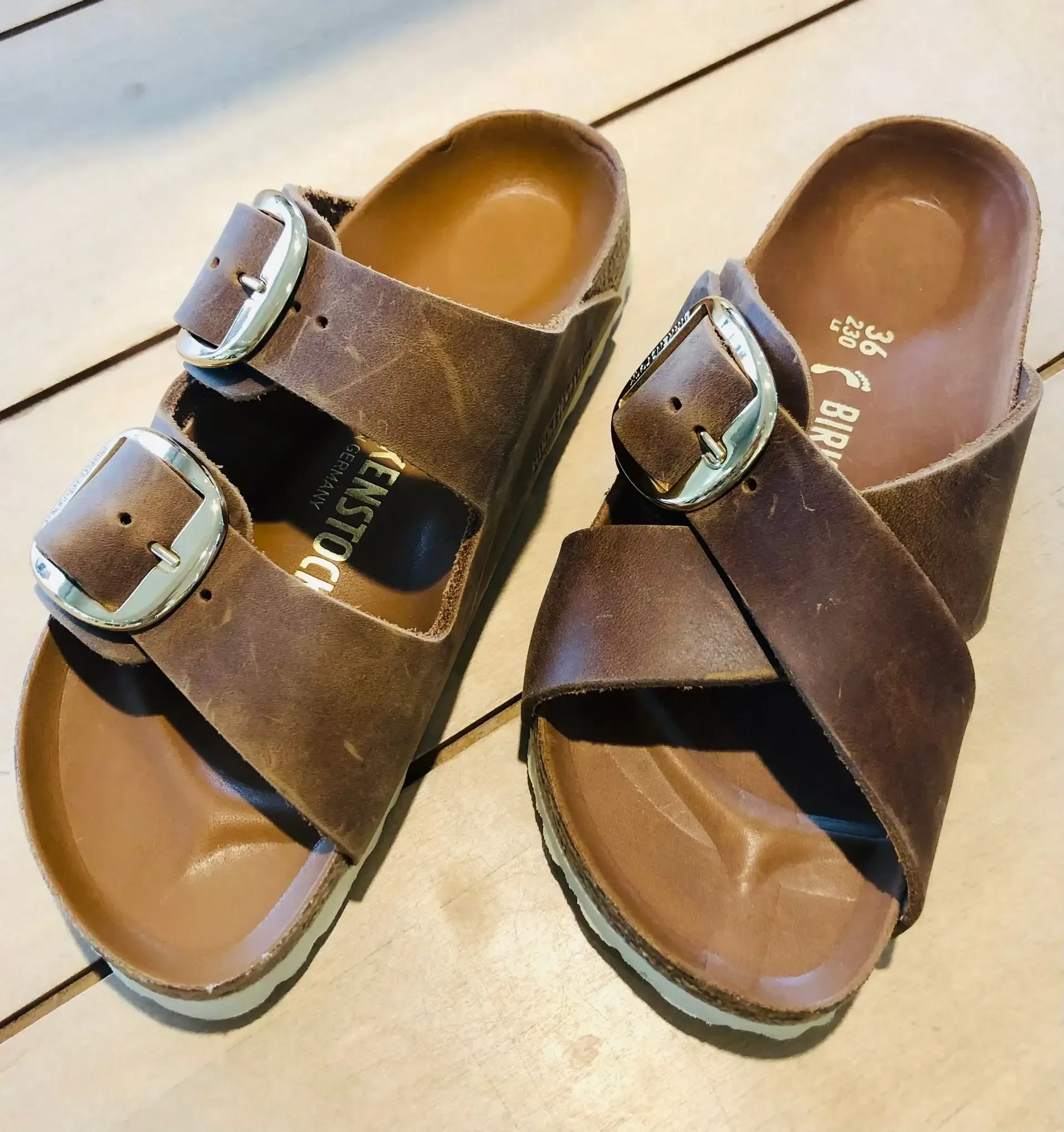 Birkenstock lædersandal