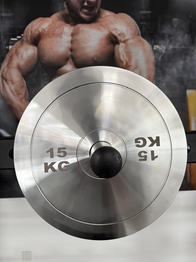 StrengthEQ Silver Metal Plates – Premium Halterschijven