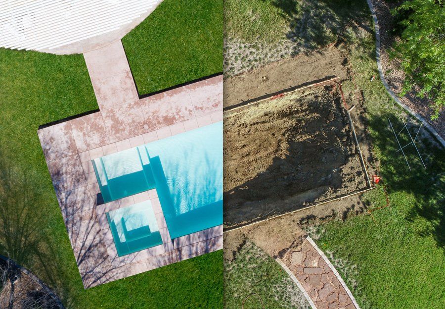 Before and After Pool Build Construction Site — Havelock, NC — Havelock Pool & Spa
