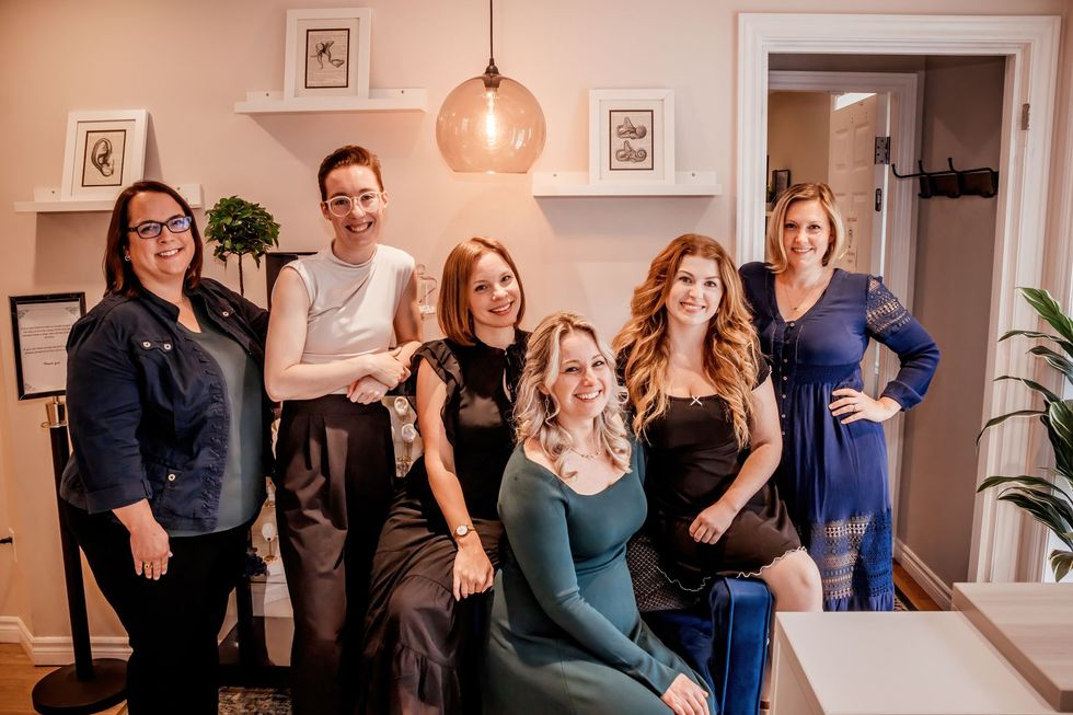 A group photo of the Webster Street Hearing Boutique team.