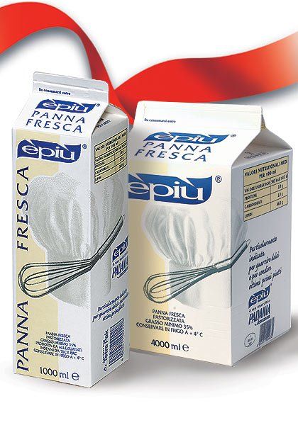 Panna fresca pastorizzata