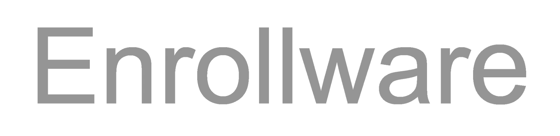 Enrollware text in gray.