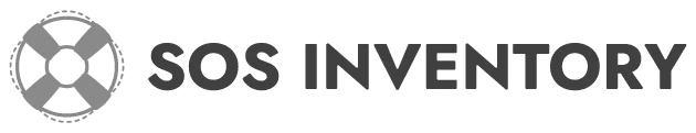 SOS Inventory logo with a life preserver icon.