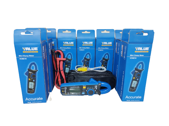 MULTIMEDIDOR MINI DIGITAL CON TENAZA VALUE VCM210