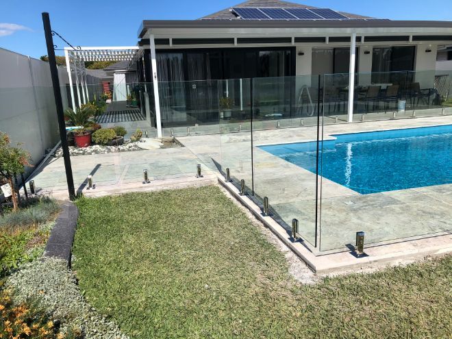 Beautiful Pool Area  — Pool Fences in Taree South, NSW