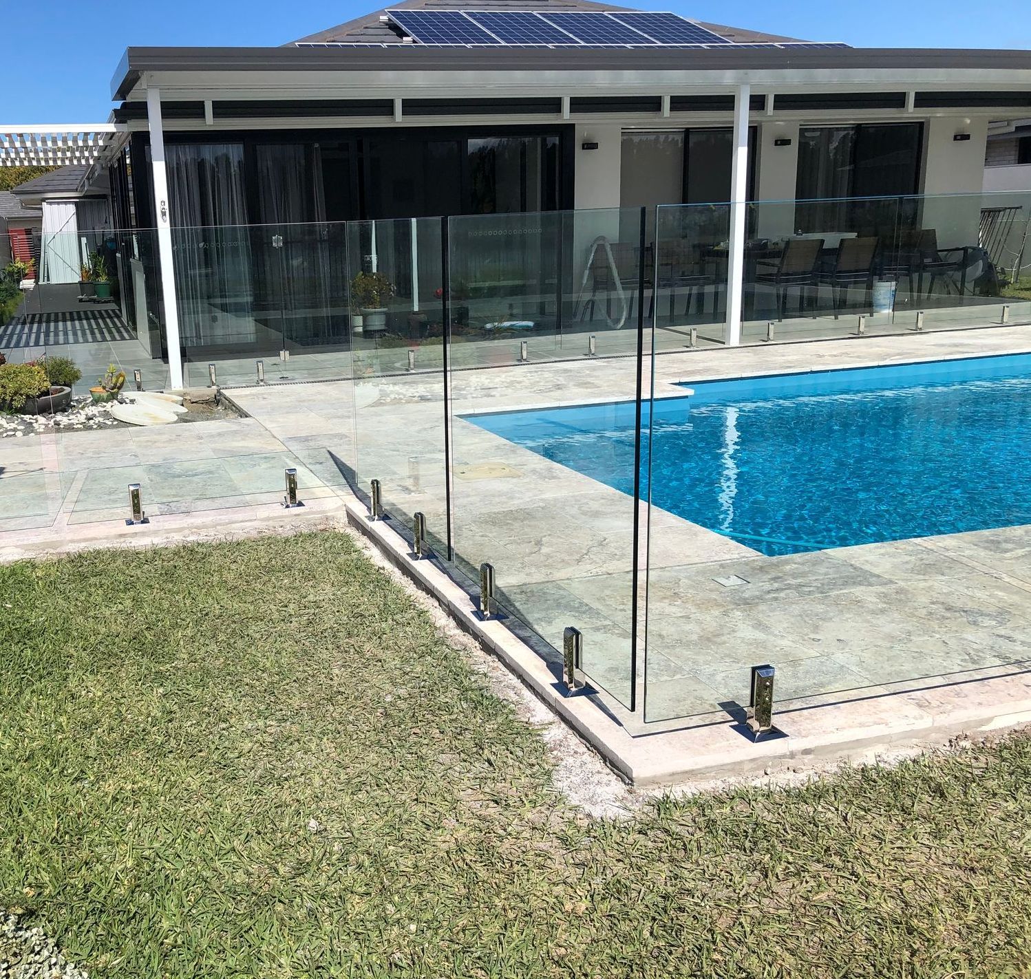 Pool With Wooden Deck - Pool Fences in Taree South, NSW
